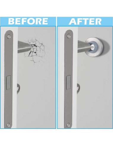 Tope de puerta cóncavo Hotop de acero inoxidable - 2 piezas