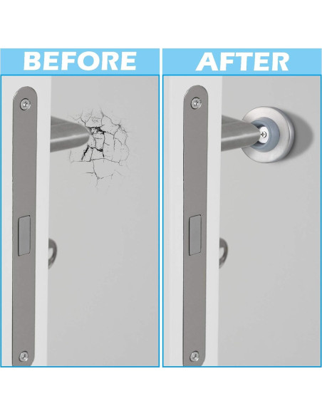 Tope de puerta cóncavo Hotop de acero inoxidable - 2 piezas