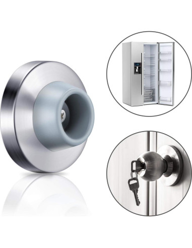 Tope de puerta cóncavo Hotop de acero inoxidable - 2 piezas