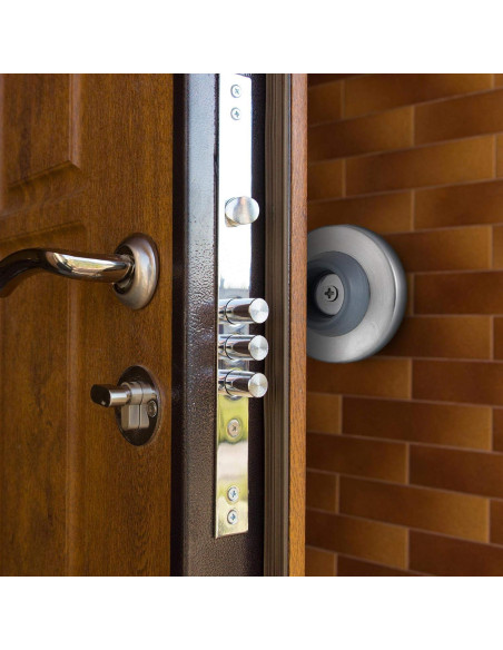 Tope de puerta cóncavo Hotop de acero inoxidable - 2 piezas