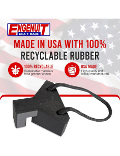 Tope de puerta Engenuit premium sobre bisagra - 2 piezas 2