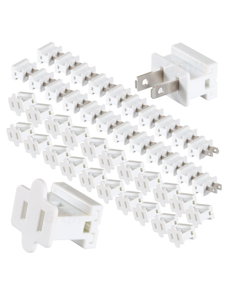Enchufes Eléctricos SPT-1 GFQHF 26PCS Macho y Hembra Blanco