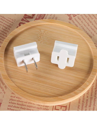 Enchufes Eléctricos SPT-1 GFQHF 26PCS Macho y Hembra Blanco