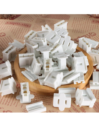 Enchufes Eléctricos SPT-1 GFQHF 26PCS Macho y Hembra Blanco