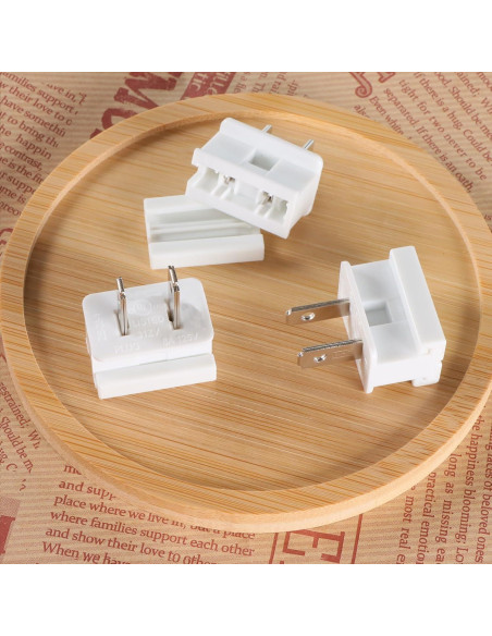 Enchufes Eléctricos SPT-1 GFQHF 26PCS Macho y Hembra Blanco