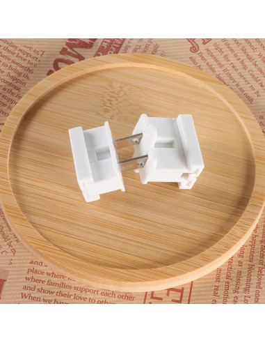 Enchufes Eléctricos SPT-1 GFQHF 26PCS Macho y Hembra Blanco