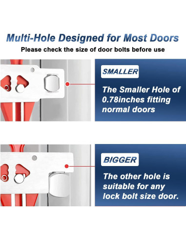 Alarma de Puerta KERUI con Cerradura Portátil 120 dB