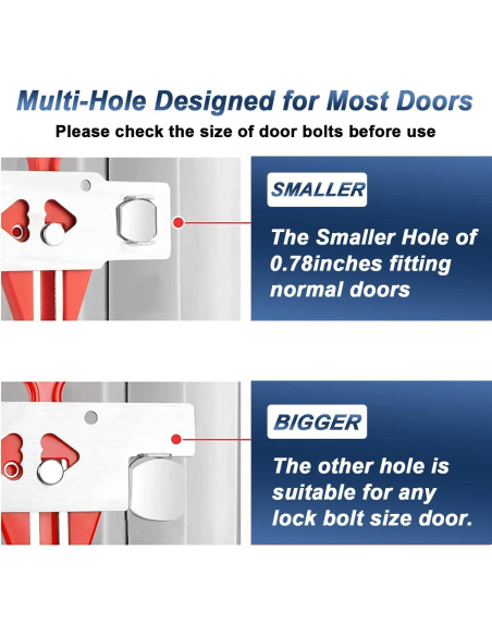 Alarma de Puerta KERUI con Cerradura Portátil 120 dB