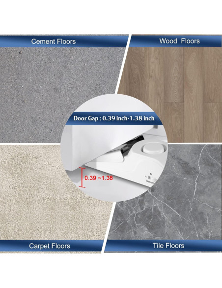 Alarma de Puerta KERUI con Cerradura Portátil 120 dB