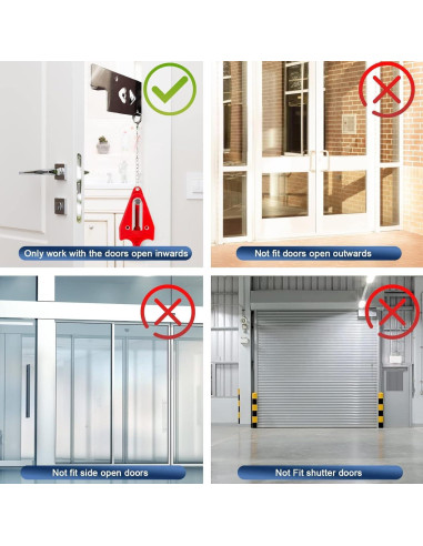 Alarma de Puerta KERUI con Cerradura Portátil 120 dB