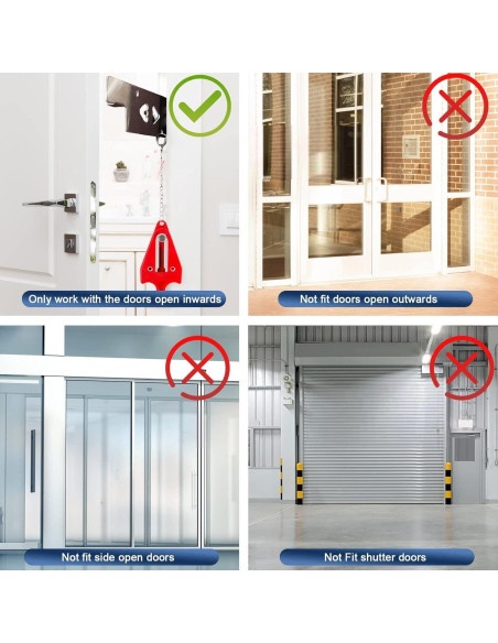 Alarma de Puerta KERUI con Cerradura Portátil 120 dB