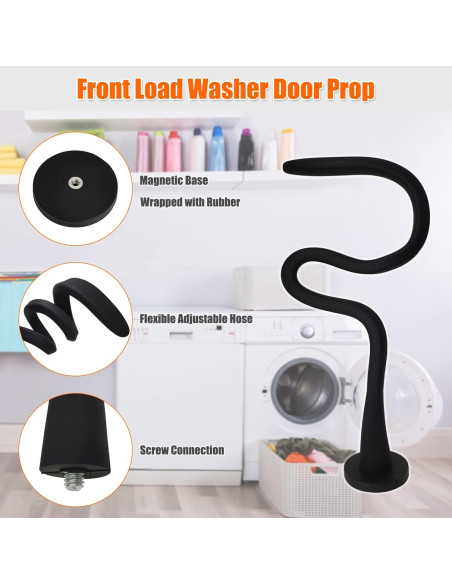 Soporte de Puerta de Lavadora eHuangTools Magnético Negro Soporte de Puerta de Lavadora eHuangTools Magnético Negro