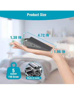 Tope de puerta antideslizante FLORA GUARD gris - 2 unidades 2