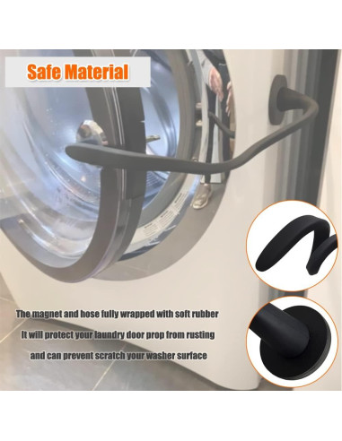 Soporte de Puerta de Lavadora eHuangTools Magnético Negro