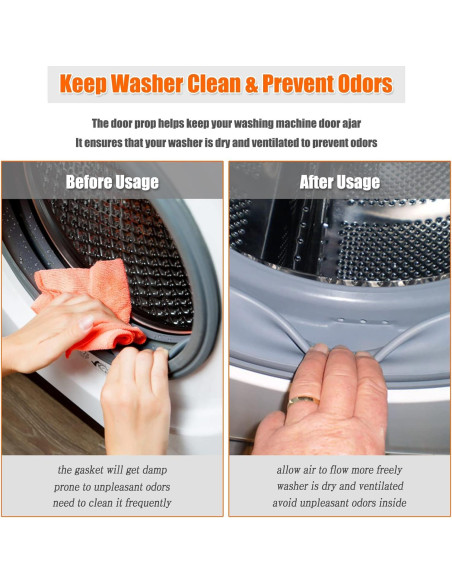 Soporte de Puerta de Lavadora eHuangTools Magnético Negro Soporte de Puerta de Lavadora eHuangTools Magnético Negro