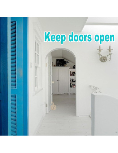 Tope de Puerta Acrux7 2 Piezas Cuadrado Yute 14x14 cm