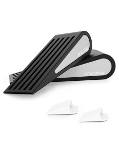 Paquete de 2 cuñas de goma KXIPB antideslizantes - Negro