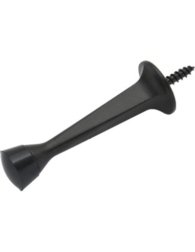 Tope de puerta QCAA de alta resistencia negro mate - Paquete de 5