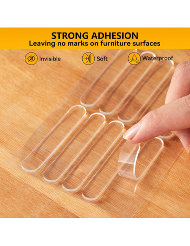 10 Topes de Puerta Adhesivos EBUKTUK 6.3cm Silenciosos