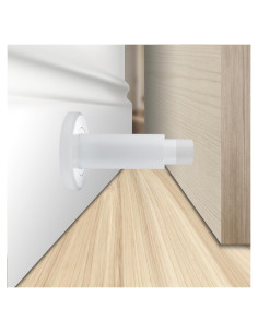 Tope de puerta ajustable TOPTAKE acero inoxidable 304 blanco