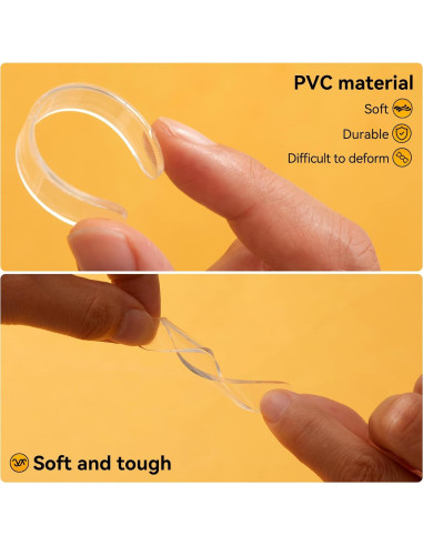 10 Topes de Puerta Adhesivos EBUKTUK 6.3cm Silenciosos