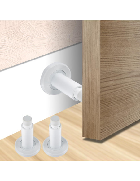 Tope de puerta ajustable TOPTAKE acero inoxidable 304 blanco