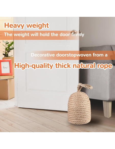 2 Tapones Decorativos para Puertas Jingmore Yute 2.45 kg