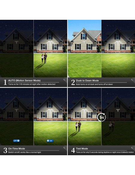 Luz de Seguridad LED SANSI 15W 2000LM con Sensor de Movimiento