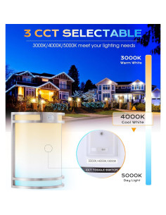 Luz de Pared LED CLOUDY BAY con Sensor de Movimiento 15W 1000LM 2