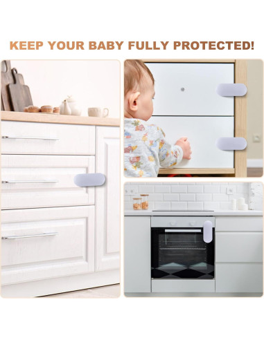 Cerraduras de Seguridad para Gabinetes TenLaitech - 6 Piezas