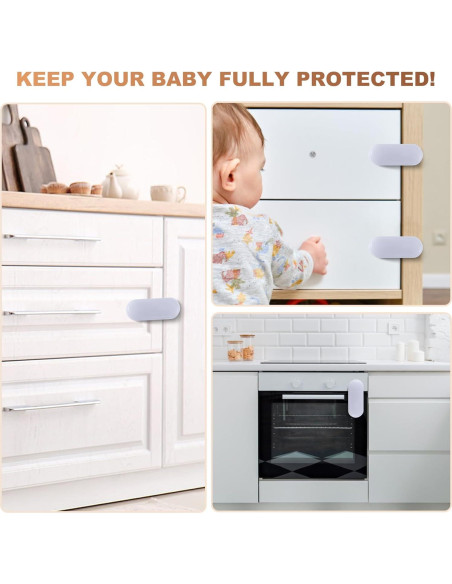 Cerraduras de Seguridad para Gabinetes TenLaitech - 6 Piezas