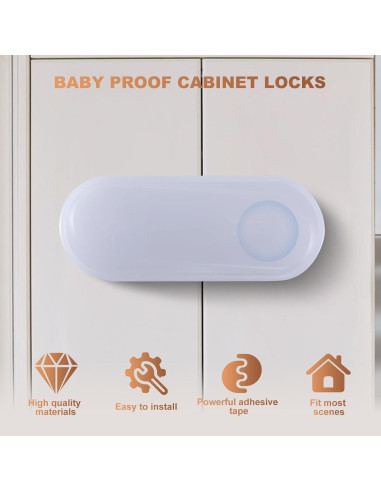 Cerraduras de Seguridad para Gabinetes TenLaitech - 6 Piezas