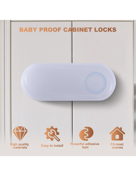 Cerraduras de Seguridad para Gabinetes TenLaitech - 6 Piezas