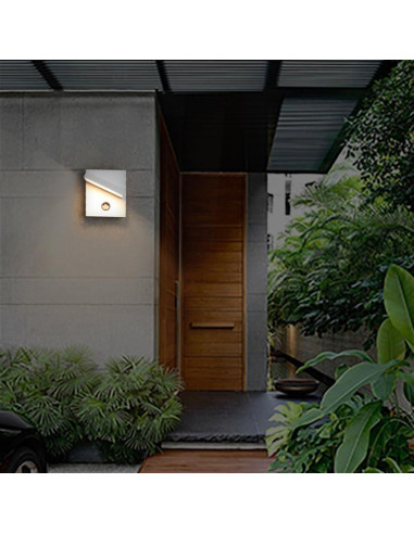 Luz de Pared Exterior Lustrlach con Sensor de Movimiento 3000K