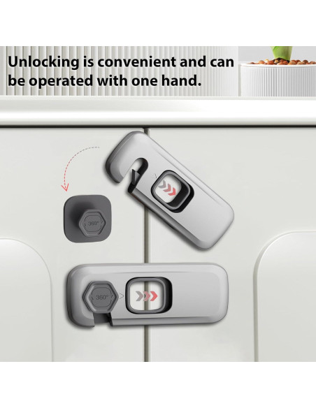 5 Cerraduras de Seguridad para Niños DENENTT - Gris