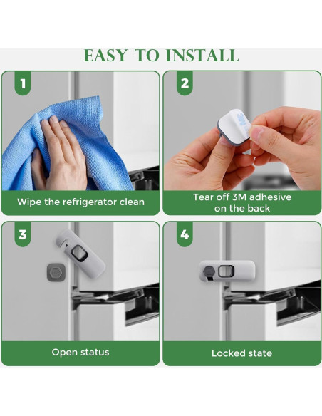 5 Cerraduras de Seguridad para Niños DENENTT - Gris