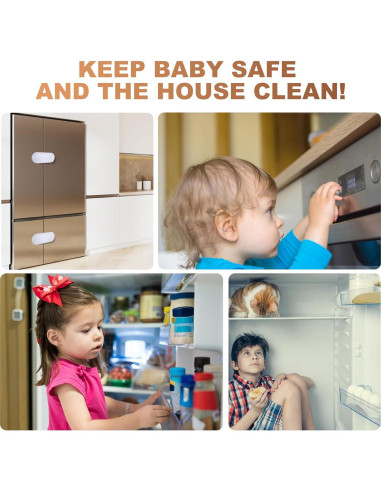 Cerraduras de Seguridad para Gabinetes TenLaitech - 6 Piezas