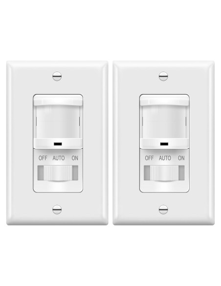 Interruptor de Luz con Sensor de Movimiento TOPGREENER 2 Paquete Interruptor de Luz con Sensor de Movimiento TOPGREENER 2 Paquete