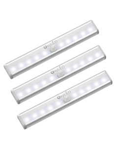 Luces LED Bajo Gabinete OxyLED T-02 Paquete de 3 con Sensor