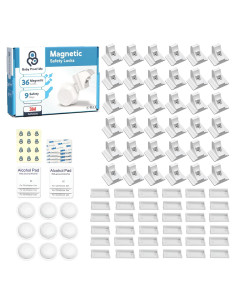 Kit de 36 Cerraduras Magnéticas para Gabinetes - Seguridad Infantil