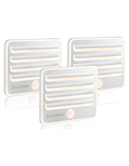 Luces Nocturnas LED con Sensor de Movimiento EverBrite - 3 Piezas