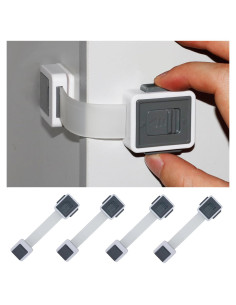 Bloqueos de Gabinete KongNai a Prueba de Niños - Paquete de 4