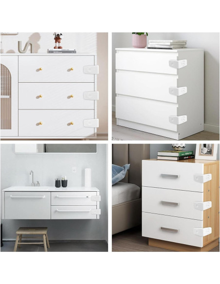 Cerraduras de Gabinete FYY para Bebés - Paquete de 4 Unidades Cerraduras de Gabinete FYY para Bebés - Paquete de 4 Unidades