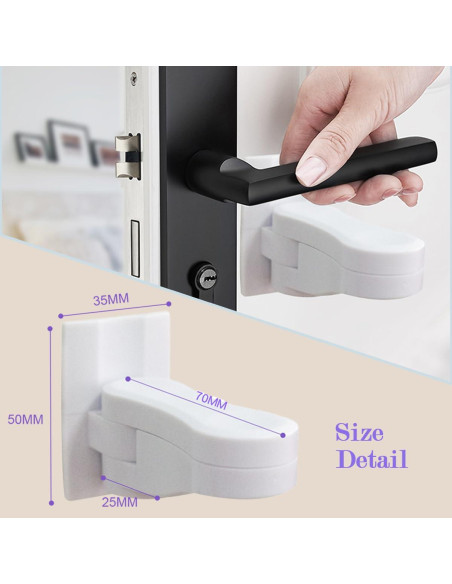 Bloqueos de Palanca de Puerta a Prueba de Niños KongNai - 6 Unidades