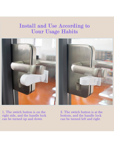 Bloqueos de Palanca de Puerta a Prueba de Niños KongNai - 6 Unidades