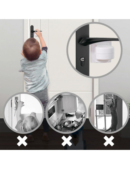 Bloqueos de Palanca de Puerta a Prueba de Niños KongNai - 6 Unidades