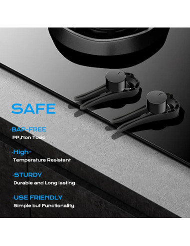 Cubiertas de Seguridad para Perillas de Estufa de Gas - 5 Unidades