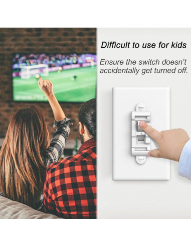 Protector de Interruptor de Luz HONGKONG HONG LE 4 Unidades Blanco