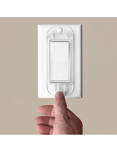 Cubierta de Interruptor de Luz LRANFOW 4 Paquetes Transparente