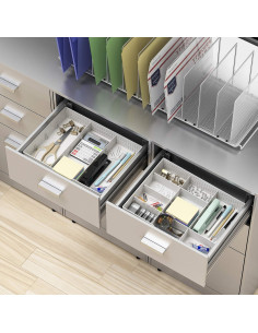 Organizador de Cajones Simple Houseware Blanco 9 Compartimentos 2